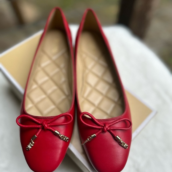 Michael Kors Women’s Ballet Flats Red - Picture 11 of 11